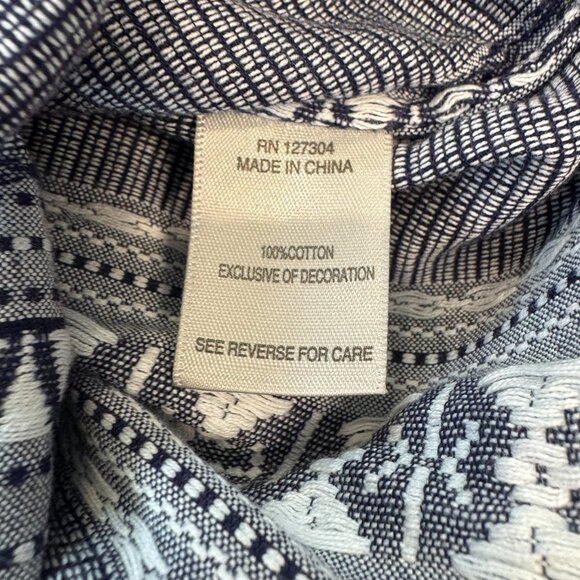 John Mark Embroidered 3/4 Sleeve Tiered Dress 100% Cotton F32 - Picture 6 of 6